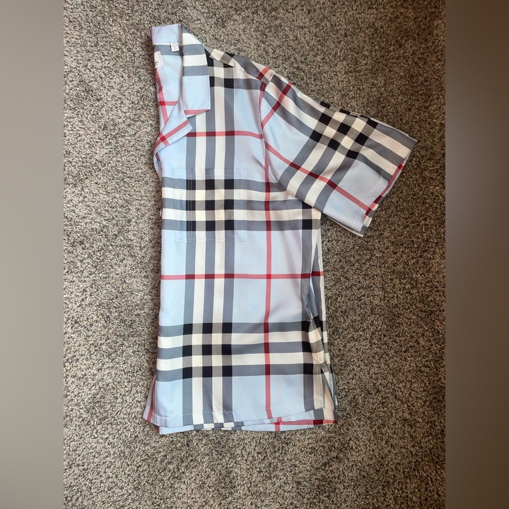 Burberry Checkered Short Sleeve Shirt